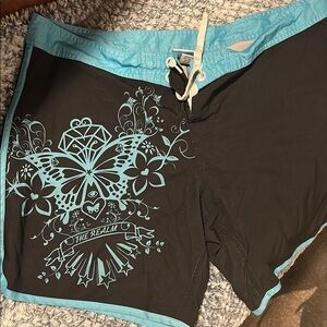Black and Blue Athletic Shorts with Stylish Design